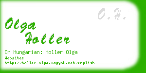 olga holler business card